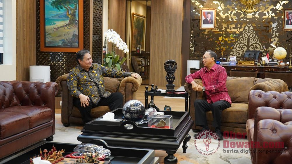 Menko Airlangga Hartarto Apresiasi Upaya Cepat Koster Tangani Banjir dan Korban, Siap Dukung Pembangunan Bali