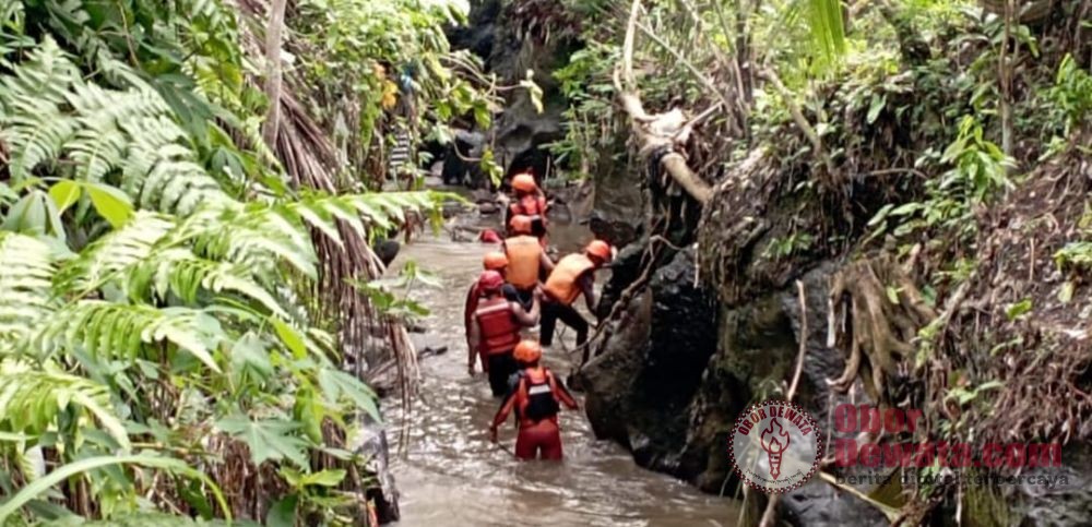 Pemotor Asal Jakarta Jatuh dan Hanyut ke Sungai di Desa Mas