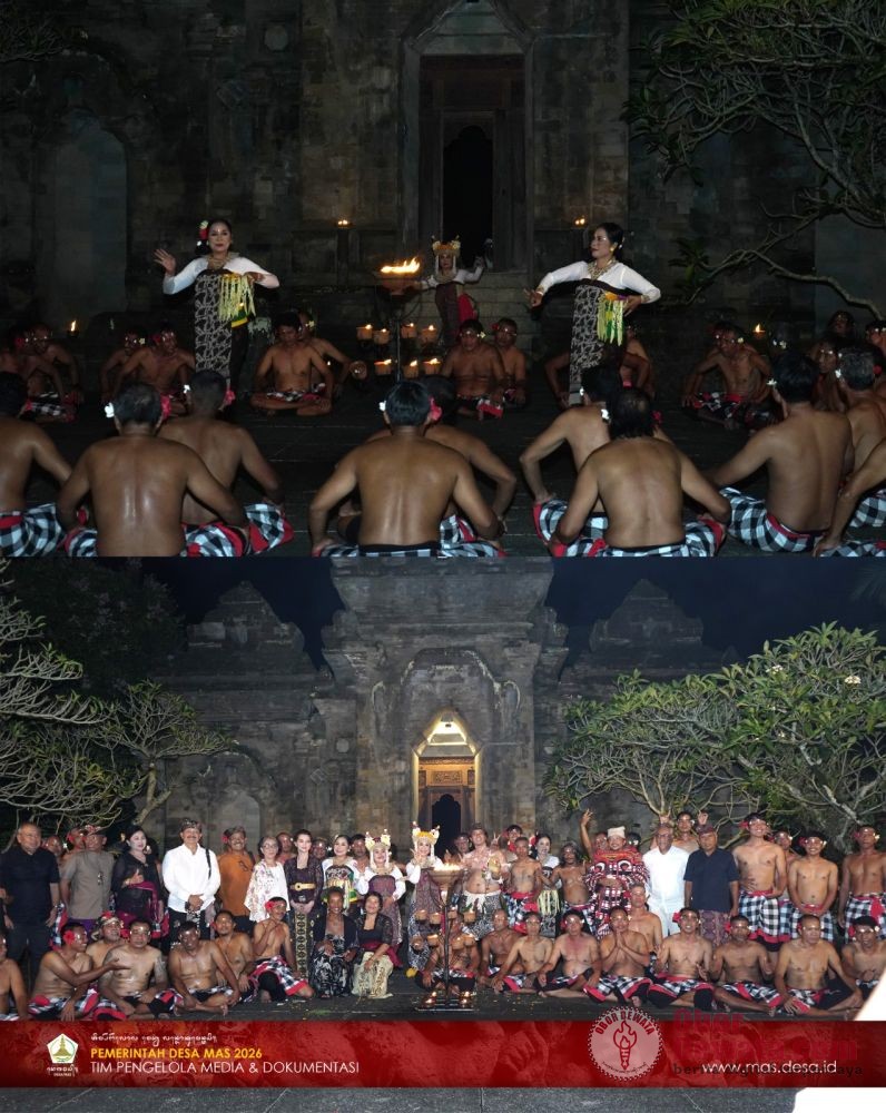 Dorong Penguatan Budaya, Bank BPD Bali Dorong Re-Launching Seni Cak Godongan Sebagai Asset Ekonomi Desa Mas