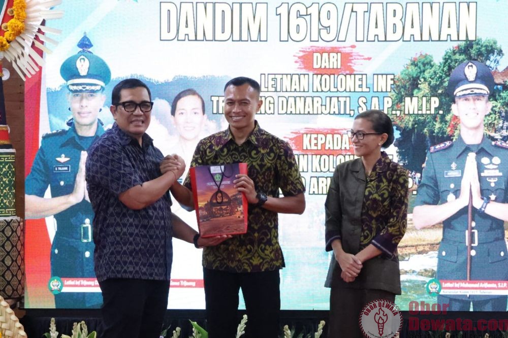 Bupati Sanjaya Hadiri Lepas Sambut Dandim 1619/Tabanan, Tekankan Sinergi Bangun Daerah