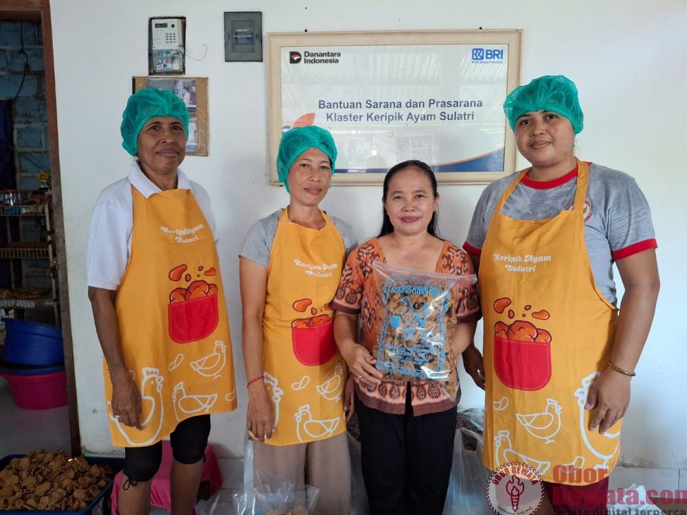 Klasterku Hidupku BRI, Bikin Usaha Keripik Ayam Biru Milik IRT Denpasar Terus Berkembang dan Berdaya