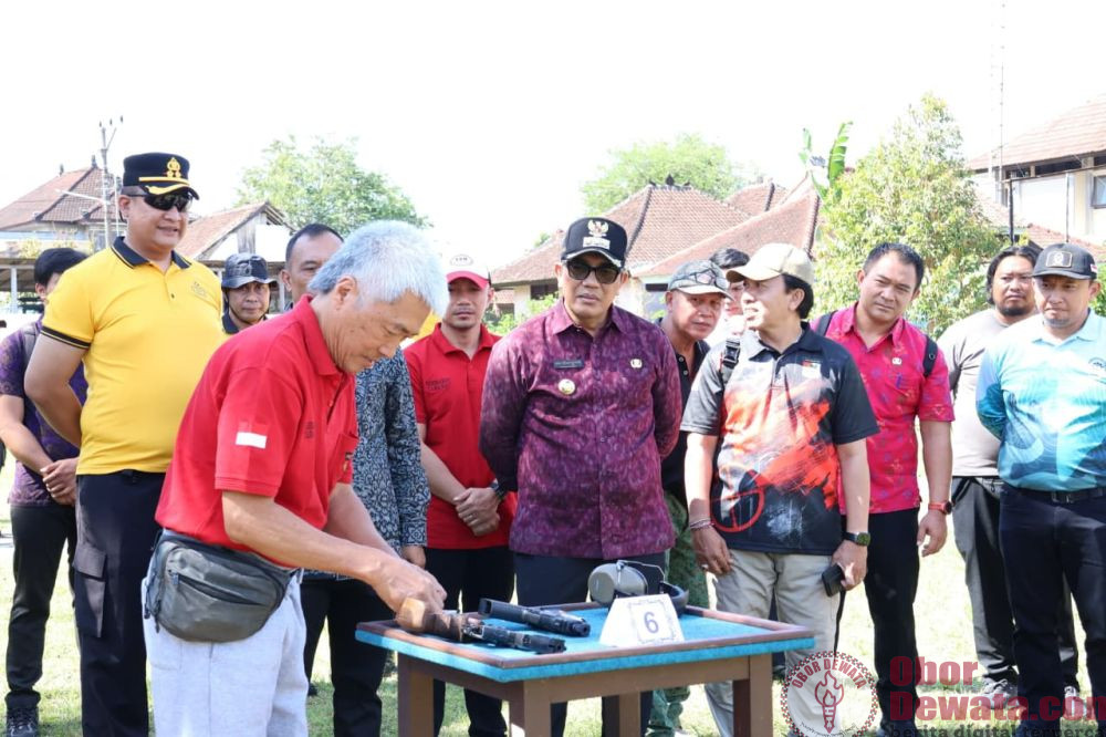 Bupati Sanjaya Apresiasi Lomba Menembak Kapolres Tabanan Cup, Dorong Pengembangan Olahraga Menembak dan Sinergi Forkopimda