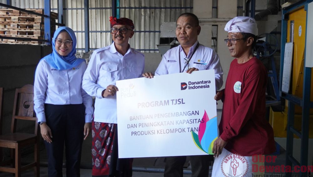 Dukung Produktivitas Petani PLN UID Bali Hadirkan Mesin Pengering Padi di Bangli