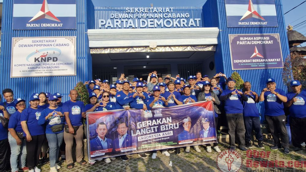Partai Demokrat Gelar Gerakan Langit Biru Indonesia Asri di Bali, Dukung Program Penghijauan