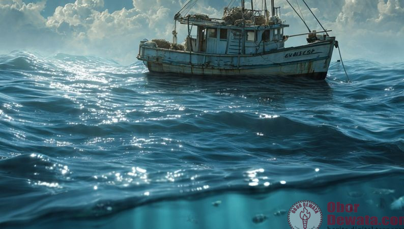 Perahu Milik Nyoman Darin Terdampar di Pantai Saba Tanpa Awak