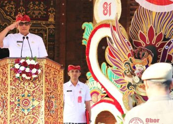 Bupati Sanjaya Pimpin Upacara Hari Jadi ke-68 Provinsi Bali, Tekankan Ketulusan dan Semangat Bersama Wujudkan Bali Era Baru