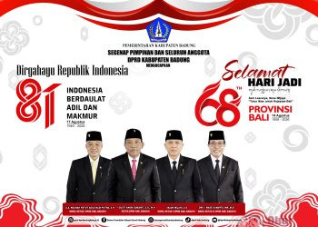 DPRD Badung Ucapkan Dirgahayu HUT RI ke-81 dan Selamat Hari Jadi ke-68 Provinsi Bali