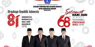 DPRD Badung Ucapkan Dirgahayu HUT RI ke-81 dan Selamat Hari Jadi ke-68 Provinsi Bali