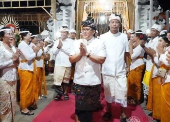 Hadiri Karya Agung, Wagub Giri Prasta Apresiasi Pelestarian Adat, Seni Budaya Bali di Desa Adat Ekasari, Melaya