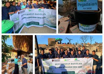 Pegadaian Kembali Bantu Korban Kebakaran Sade, Dukungan Berlanjut hingga Masa Pemulihan