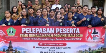 Pemkab Tabanan Lepas 20 Peserta KSPAN Tabanan Ikuti Muspa Bali 2026