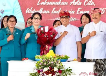 Ny. Rai Wahyuni Sanjaya Perkuat Peran PKK dalam Peringatan HKG PKK Ke-54 Kabupaten Tabanan