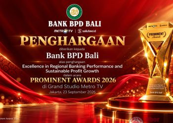 Kinerja Gemilang Tembus Skala Nasional, Bank BPD Bali Sabet Prominent Awards 2026