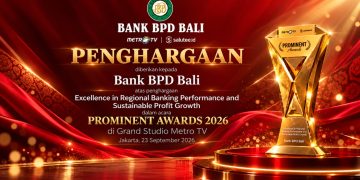 Kinerja Gemilang Tembus Skala Nasional, Bank BPD Bali Sabet Prominent Awards 2026