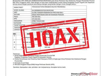 Kadis Pertanian Bali Tegaskan Surat Penawaran Pengadaan Pupuk yang Beredar Hoax Bukan Dokumen Resmi