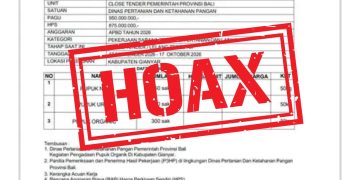 Kadis Pertanian Bali Tegaskan Surat Penawaran Pengadaan Pupuk yang Beredar Hoax Bukan Dokumen Resmi